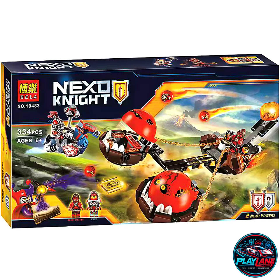 Bela Nexo Knight Beast Master's Chaos Chariot 334-Piece Building Block Playset NO.10483 (Nexo Knights Compatible KO)