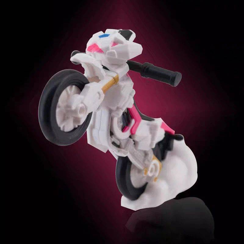 Blokees Heroes Station: Defender Version Vol. 02 (Era 2012–2014) Kamen Rider Gaim Sakura Hurricane Motorcycle Snap-Fit Model Kit Vehicle with Smoke Drift Display Base