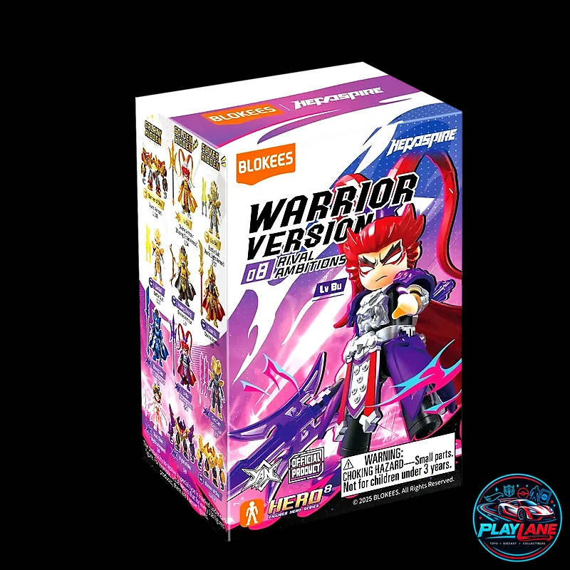 Blokees Herospire: Warrior Version 08 (WV-08) Rival Ambitions - Three Kingdoms Warlords & Sovereigns Articulated Snap-Fit Model Kit Blind Box (Single Pack / Display of 9)