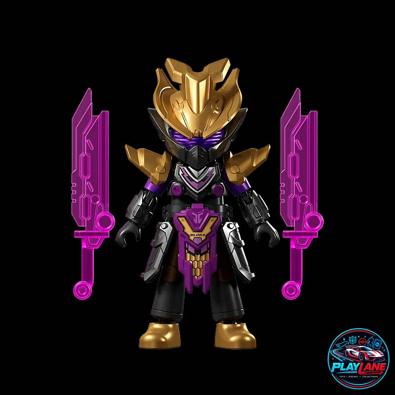 Blokees Herospire: Warrior Version 08 (WV-08) Rival Ambitions - Three Kingdoms Warlords & Sovereigns Articulated Snap-Fit Model Kit Blind Box (Single Pack / Display of 9) - Cao Cao (Battle Suit)