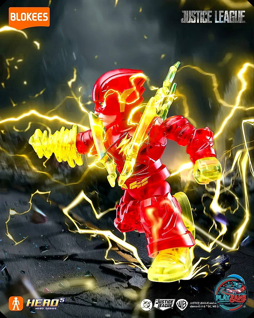 BLOKEES Justice League Defender Version DC02 Blind Box Articulated Model Kit - Flash Chase 1/144
