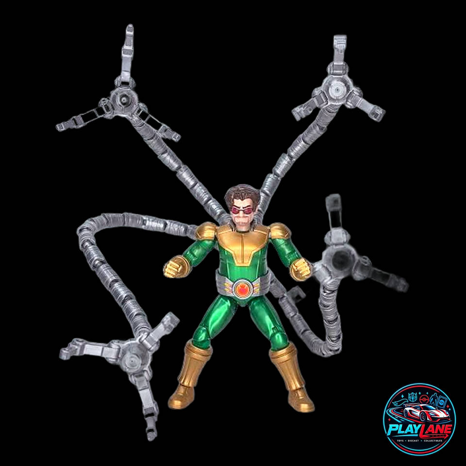Blokees Marvel Spider-Man: Galaxy Version 05 (GV-05) Doctor Octopus (Doc Ock) Articulated Snap-Fit Model Kit Action Figure with Four Posable Mechanical Tentacles & Modular Display Stand