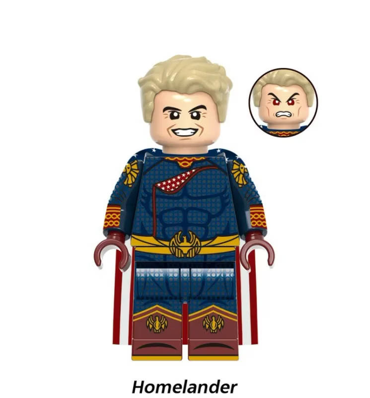 Homelander (The Boys) Custom Minifigure XH1903 – Third-Party Building Block Toy (Lego Compatible)