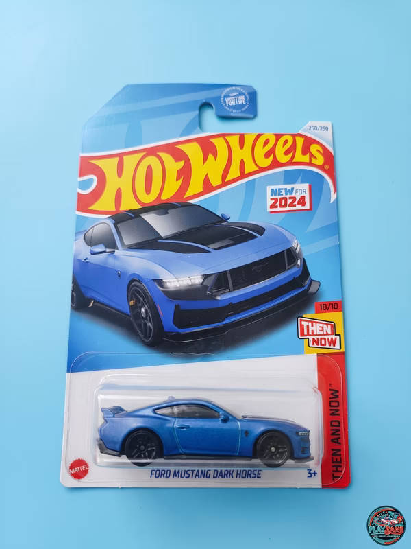 Hot Wheels 2024 Ford Mustang Dark Horse Matte Atlas Blue #250/250 | 1:64 Diecast Car  | Imported