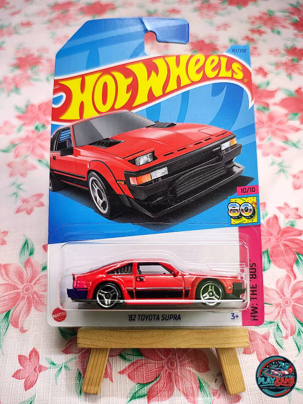 Hot Wheels '82 Toyota Supra Fire Engine Red | Imported – 1:64 Scale HW The '80s Mainline Collector Model Car