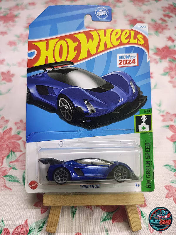 Hot Wheels Czinger 21C Metallic Blue | Imported – 1:64 Scale Mainline Collector Model Car