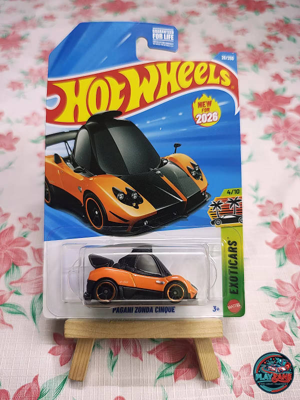 Hot Wheels Pagani Zonda Cinque – 1:64 Scale HW Exotics Mainline Diecast Model Car | Imported