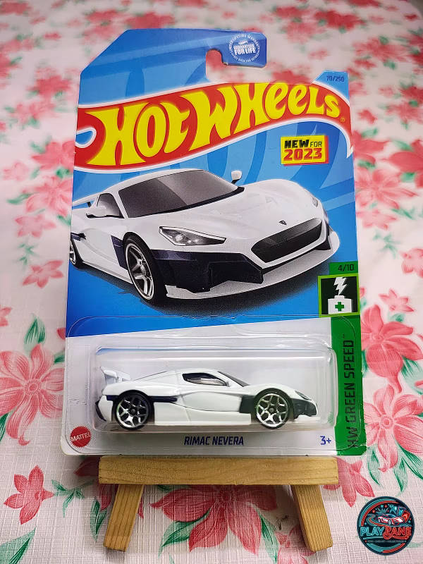 Hot Wheels Rimac Nevera Pristine White | Imported – 1:64 Scale HW Green Speed Mainline Diecast Model Car