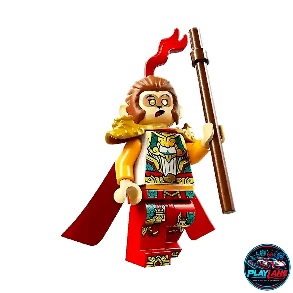 LEGO Monkie Kid Monkey King Minifigure (mk170) with Pearl Gold Dragon Armor & Cape - Official Collectible