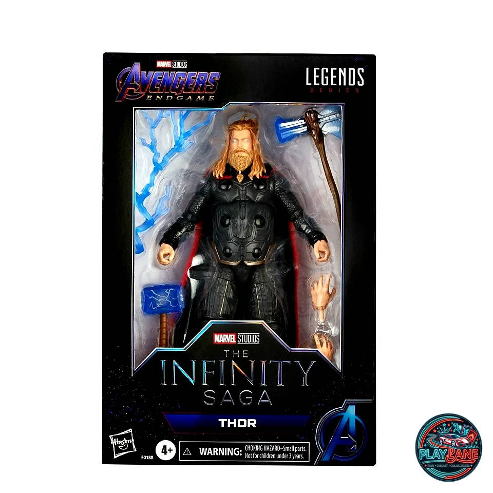 Marvel Legends Infinity Saga Thor Avengers Endgame 6-Inch Action Figure (F0188 / Factory-Sealed / Stormbreaker & Mjolnir)