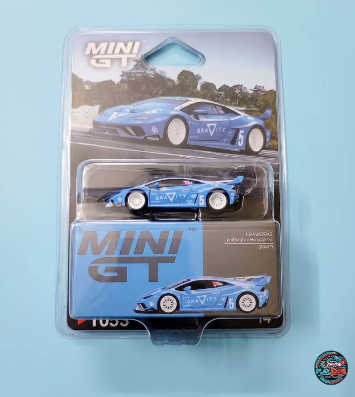 Mini GT 1:64 LB-WORKS Lamborghini Huracán GT – Gravity Blue (Model #1055) | Premium Imported Diecast