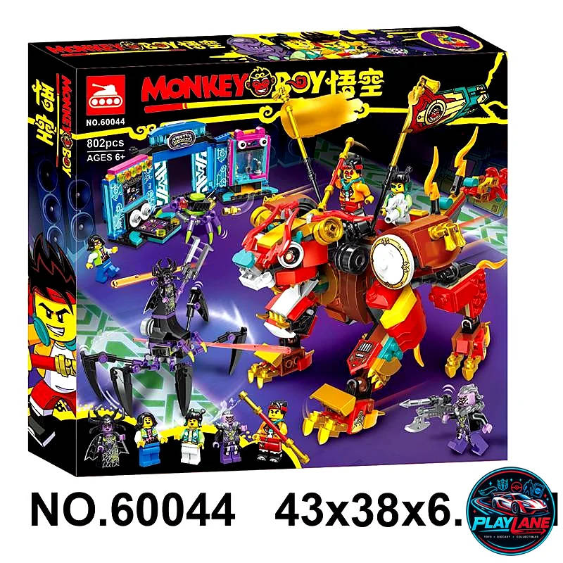 Monkey Boy Sandy's Power Loader Mech & Spider Queen Lair 802-Piece Building Block Playset NO.60044 (Monkie Kid Compatible KO)