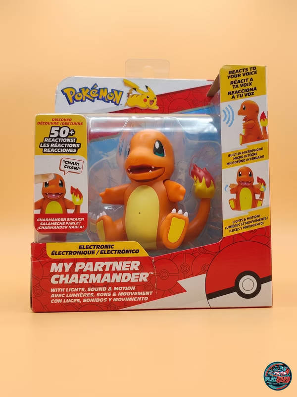 Pokémon My Partner Charmander | Sensory Electronic Interactive Figure (Touch & Voice Activated)