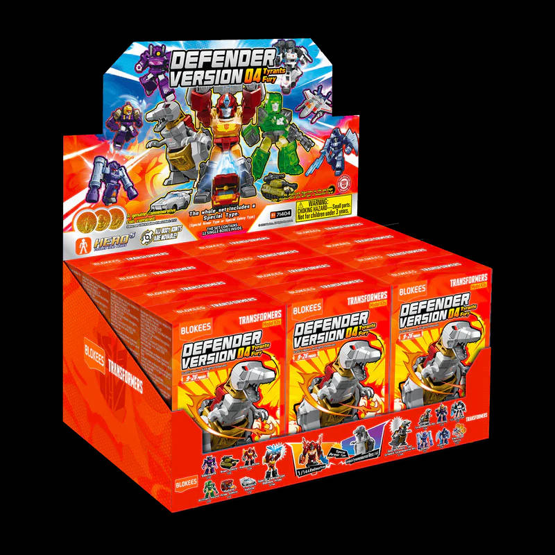 Blokees Transformers Figures Defender Version 04 Tyrants Fury Blind Box