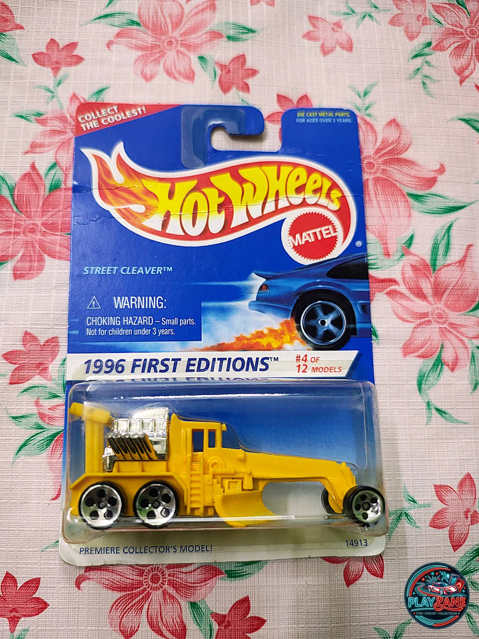 Hot Wheels Street Cleaver 1996 First Editions Canary Yellow | Imported – 1:64 Scale