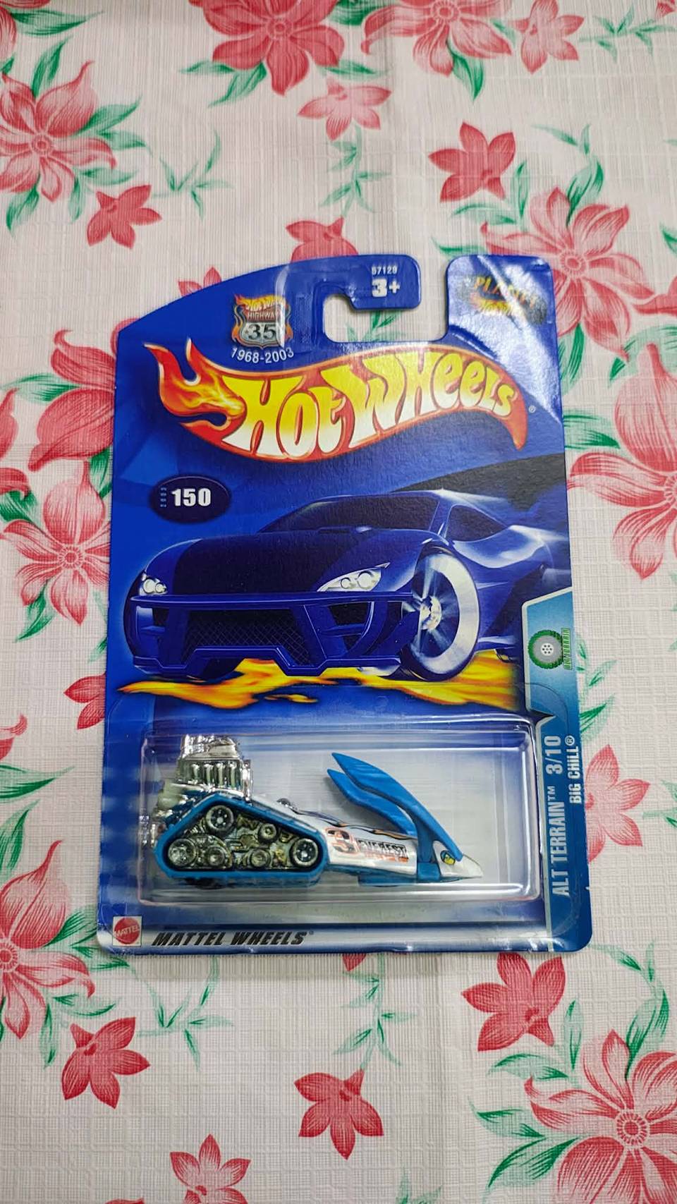 Hot Wheels Big Chill Alt Terrain Series Blue & Orange | Imported – 1:64 Scale Retro Snow Cruiser Mainline Diecast Model Car