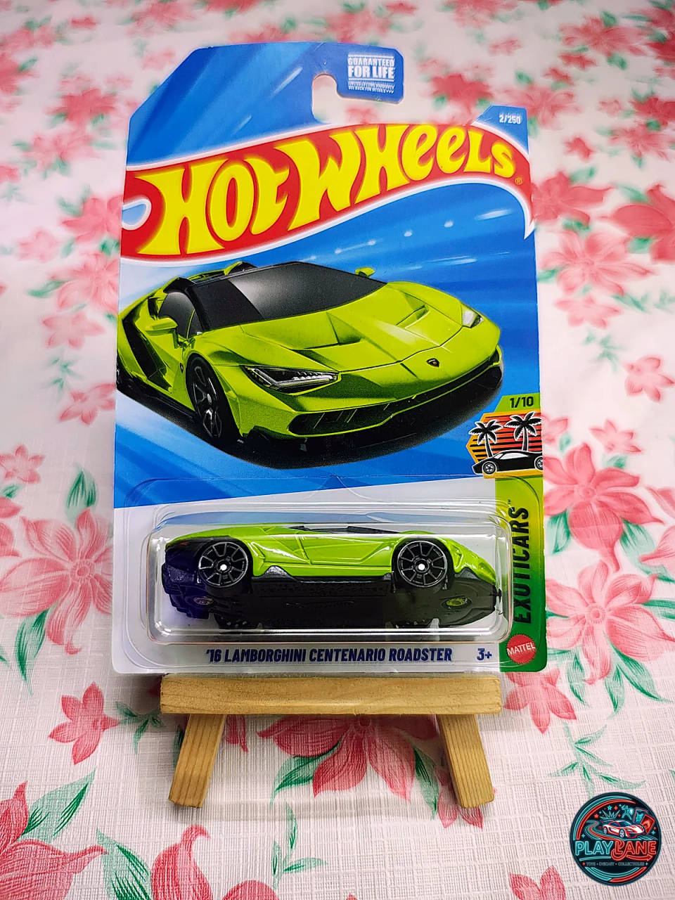 Hot Wheels ’16 Lamborghini Centenario Roadster Verde Green | Imported – 1:64 Scale Exoticars Mainline Convertible Supercar Model Car
