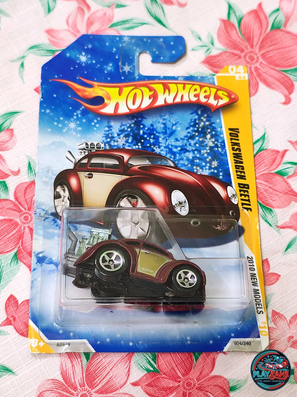 Hot Wheels Custom Volkswagen Beetle Candy Apple Red | Imported – 1:64 Scale Retro Drag Custom Mainline Diecast Model Car