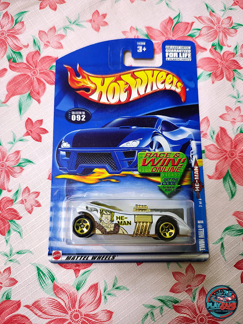 Hot Wheels Twin Mill He-Man Pearl White | Imported – 1:64 Scale 2002 Masters of the Universe Character Series Retro Action Figure Concept Model Car