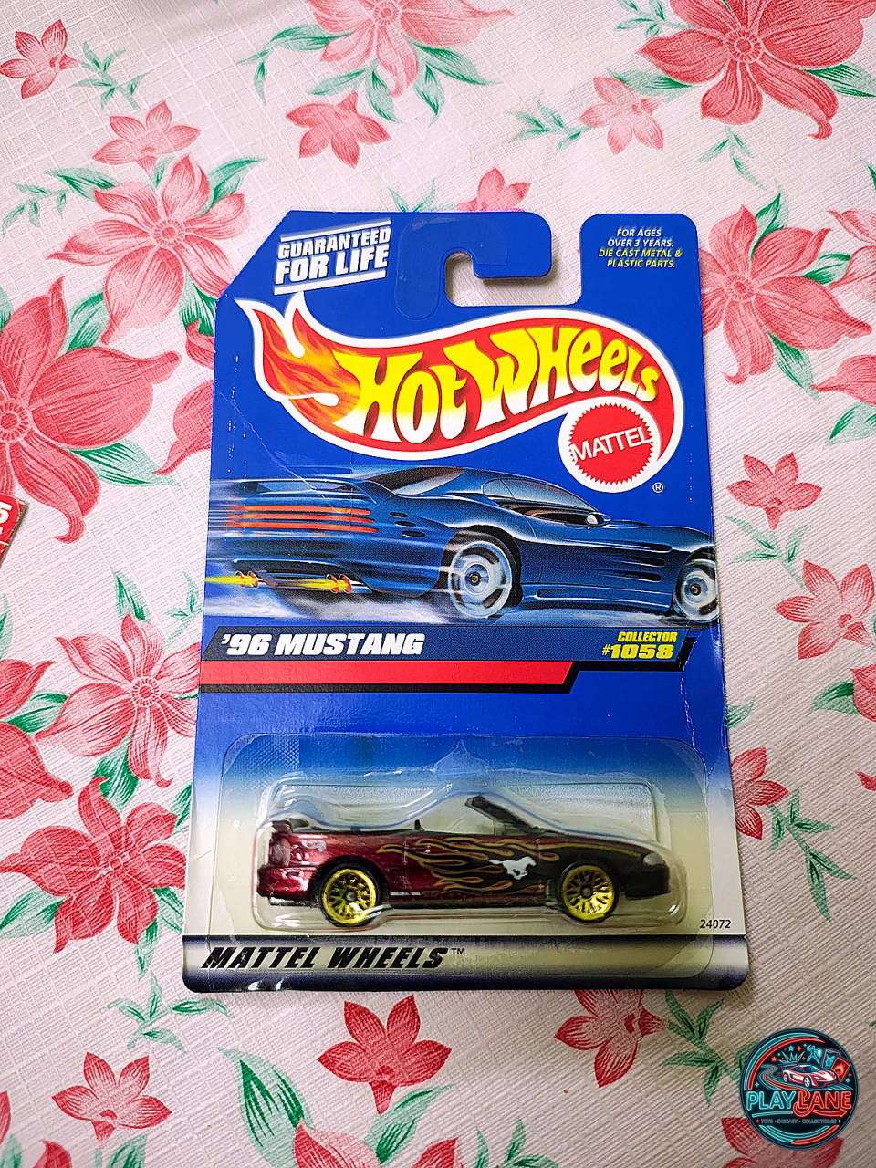 Hot Wheels 1996 Mustang GT Convertible Red | Imported – 1:64 Scale 1999 Mainline Collector No. 1058 Vintage Muscle Model Car