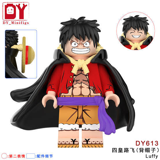 One Piece Anime Minifigure | DY613 Monkey D. Luffy (Four Emperors Edition) | Premium Plastic Assembled Brick Building Block Toy Action Figure