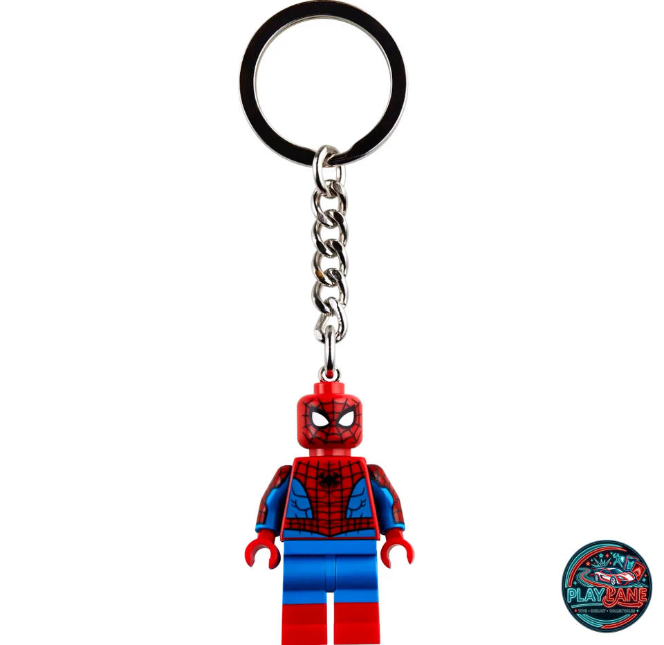 Custom Spider-Man Minifigure Keychain | Premium Brick-Compatible Marvel Superhero Pocket Action Figure Keyring Pack Accessory