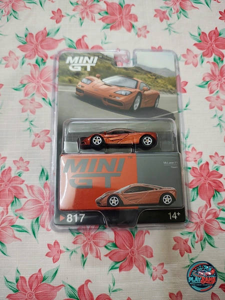 Mini GT 1:64 McLaren F1 – Yquem Orange (Model #817 BL) Premium Blister Pack Edition (Imported)