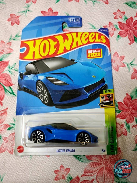 Hot Wheels HW Exotics – Lotus Emira (Metalflake Blue Edition) | Imported Mainline 1:64 Scale Die-Cast Car (Track #7/10 / Collector #178/250)