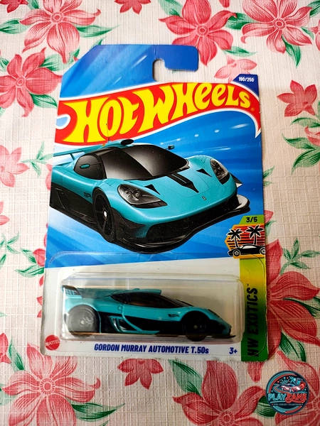 Hot Wheels HW Exotics – Gordon Murray Automotive T.50s (Teal Edition) | Imported Mainline 1:64 Scale Die-Cast Car (Track #3/5 / Collector #190/250)