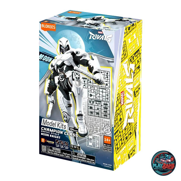 Blokees Marvel Rivals Champion Class 10 Moon Knight (Snap-Fit Model Kit - 15.2 cm Height)