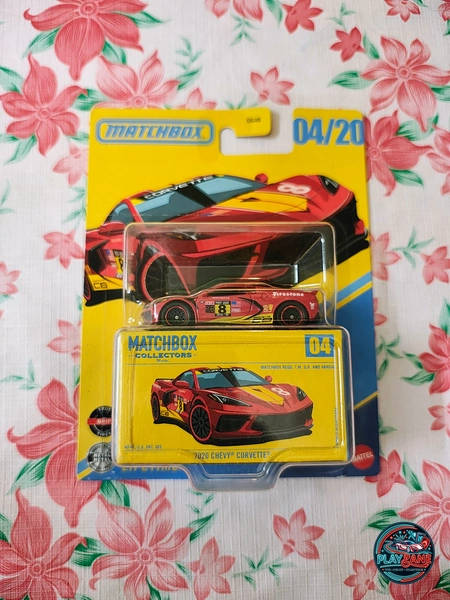 Matchbox Collectors Series 2020 Chevy Corvette Red 04/20 (1:64 Scale Premium Die-Cast Car with Real Riders)