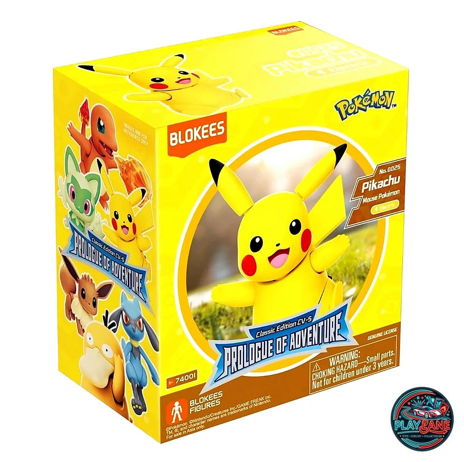 Blokees Pokémon Classic Class (Size-S) Pikachu Snap-Fit Model Kit