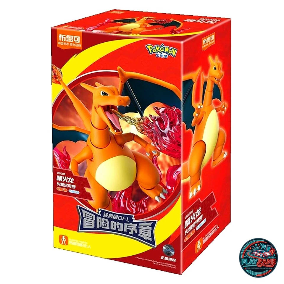 Blokees Pokémon Classic Version-L Charizard Snap-Fit Model Kit