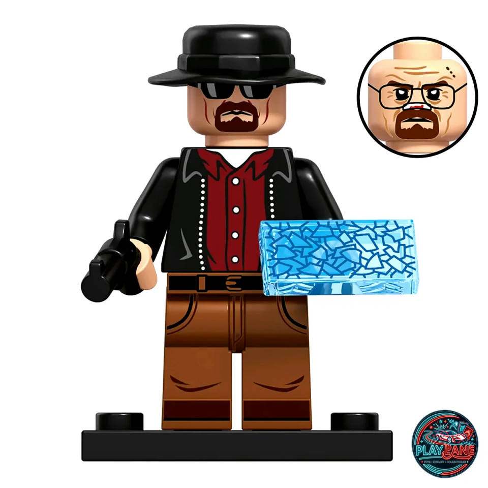 Walter White / Heisenberg Minifigure (Breaking Bad - Chemistry Teacher to Kingpin)