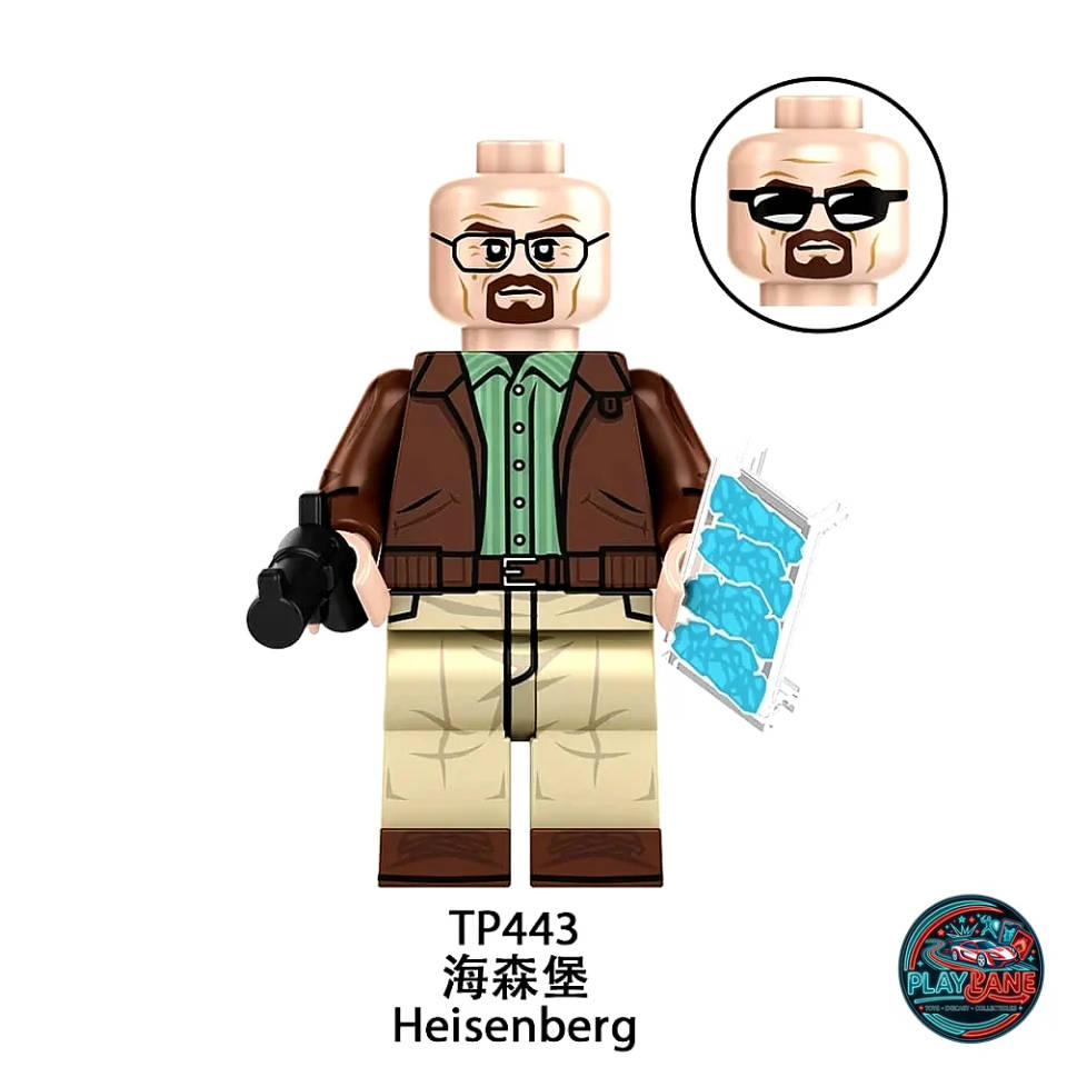 Walter White / Heisenberg Minifigure (Breaking Bad - Chemistry Teacher to Kingpin) - Walter White Heisenberg
