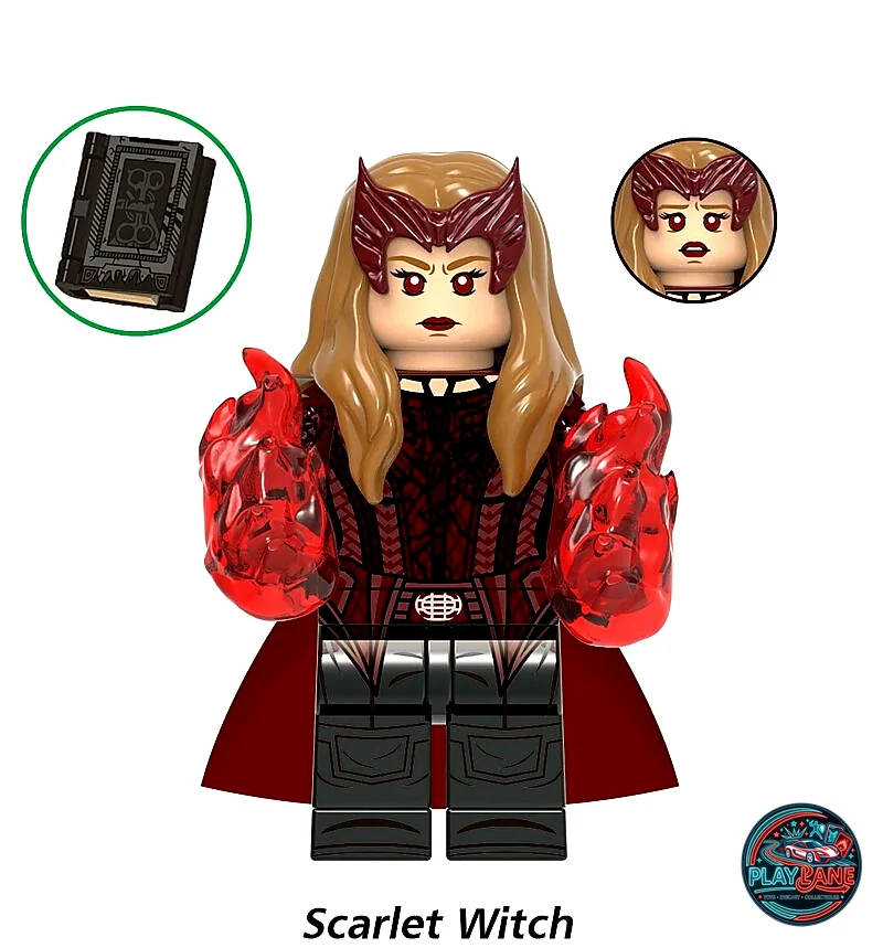 Scarlet Witch Custom Building Block Minifigure (XH1893 / X0335 Multiverse Series)