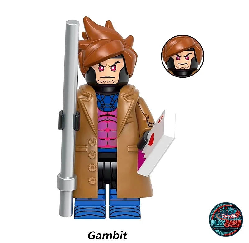 Custom Minifigs Marvel & Avengers Gambit