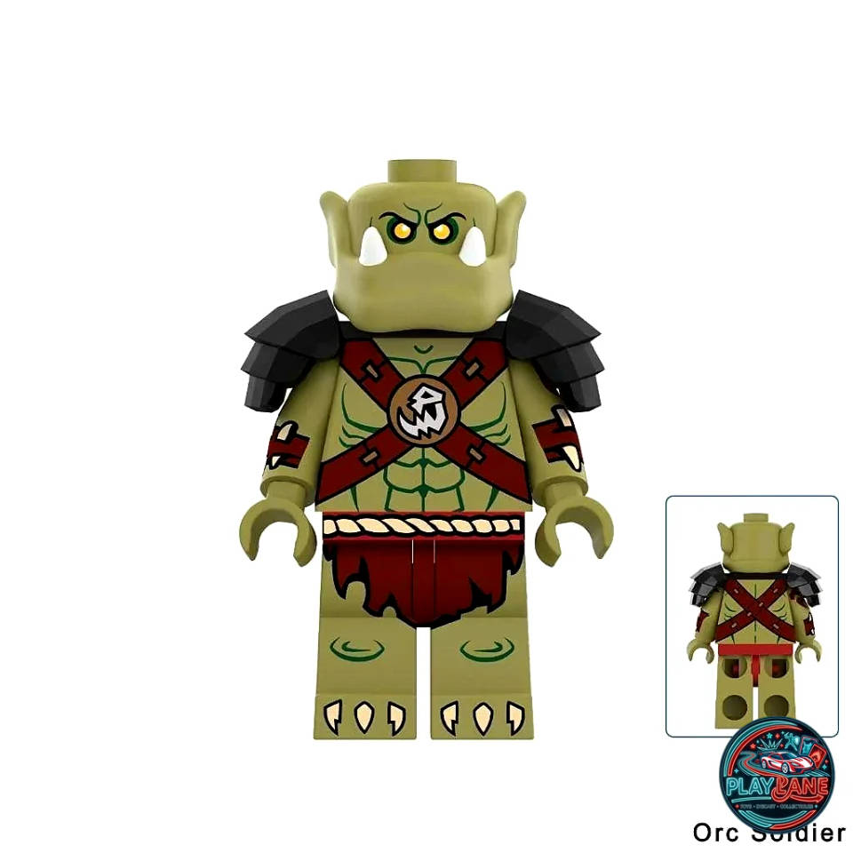 Orc Warrior Building Block Minifigure (DY306 Fantasy Series / Major-Brand Compatible)