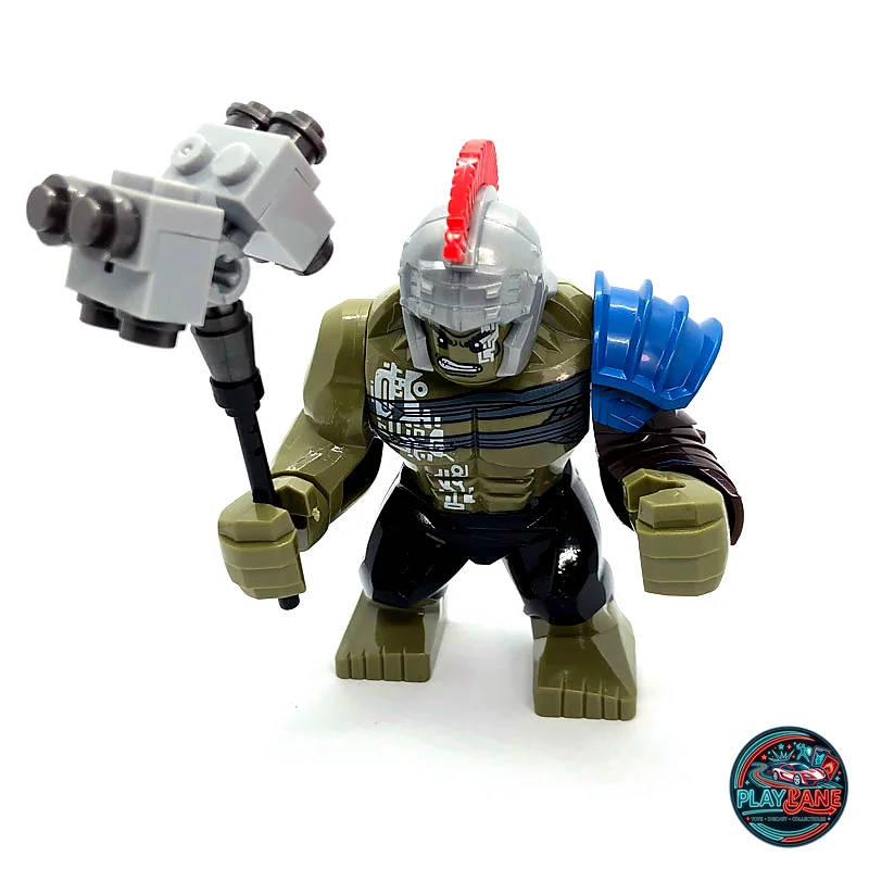 Gladiator Hulk (Thor: Ragnarok / Marvel Studios) Large BigFig Building Block Figure (XH654 Custom Series / Major-Brand Compatible)