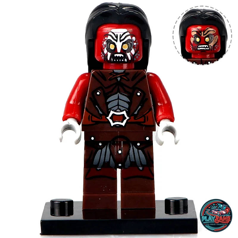 Uruk-Hai Warrior (The Lord of the Rings) Custom Building Block Minifigure (XH474 Series / Major-Brand Compatible)