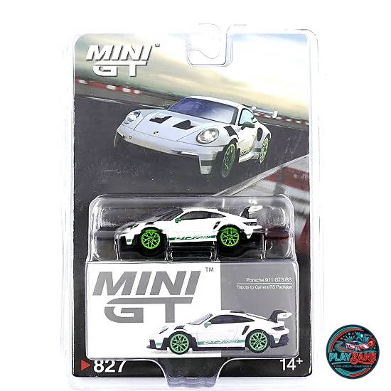 MINI GT 1:64 Porsche 911 (992) GT3 RS "Tribute to Carrera RS Package" Diecast Model Car (#827 / MGT00827 / Blister Packaging)