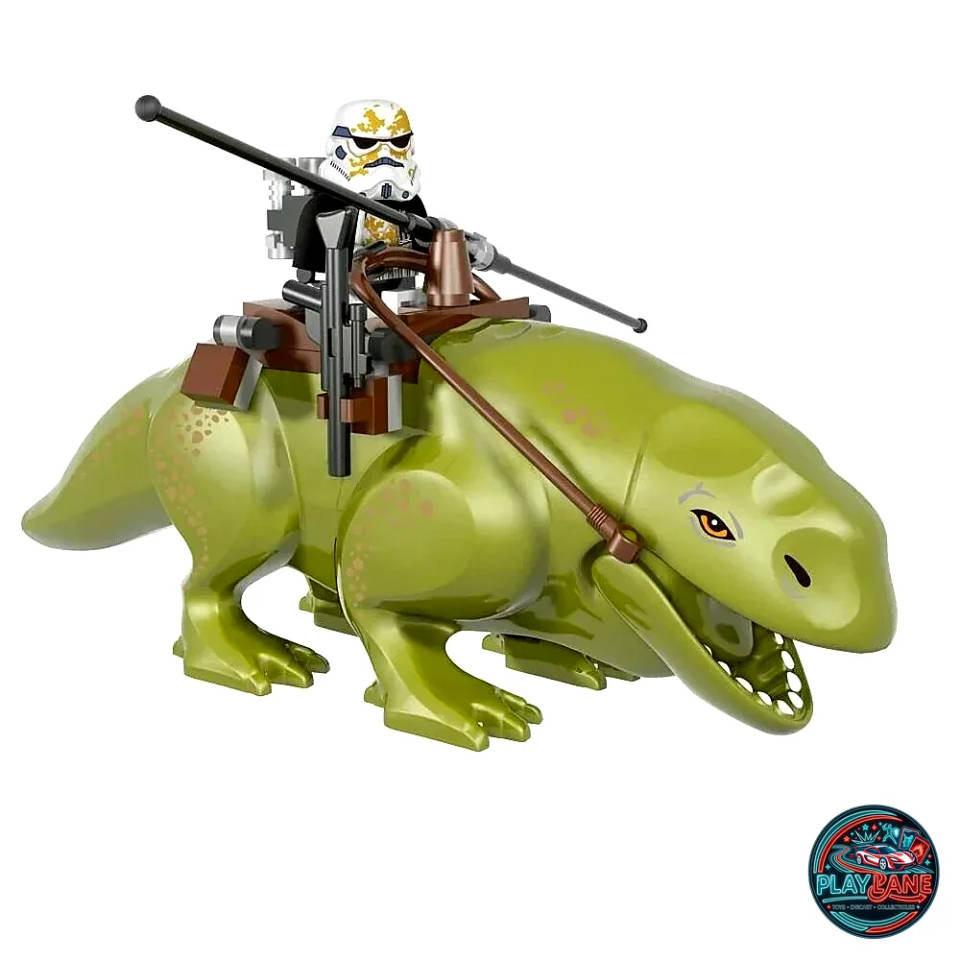 Star Wars Sandtrooper with Dewback Custom Building Block Figure Set (Pogo PG-636 / Major-Brand Compatible)