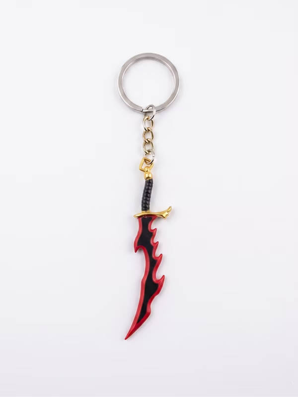 Solo Leveling Kamish's Wrath Keyring | Premium Zinc Alloy Metal Dagger Replica | Shadow Monarch Monarch-Class Dragon Weapon Keychain Accessory