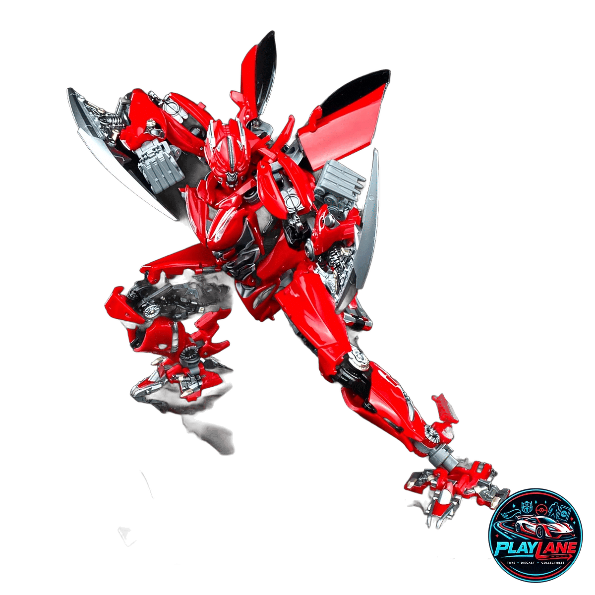 Unique Toys UT R-06 R06 Red Dasher (Dark of the Moon Dino Mirage) MPM Scale Transforming Figure - Third-Party Collector Edition