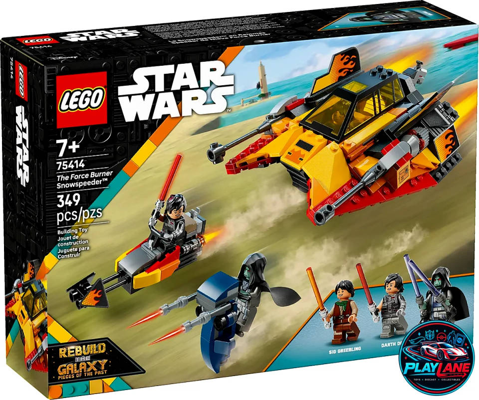 LEGO Star Wars: Rebuild the Galaxy The Force Burner Snowspeeder (75414) 2-in-1 Building Toy Set (Includes Sig Greebling, Darth Dev, & Solitus Minifigures)