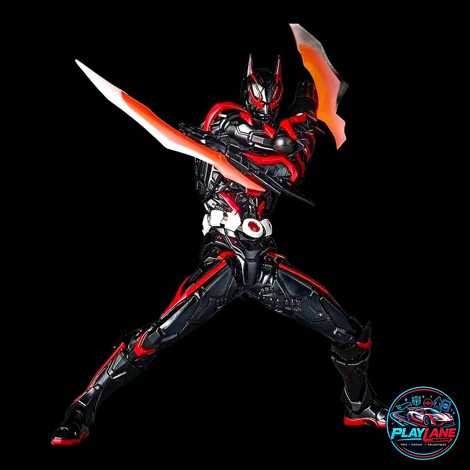 Amazing Yamaguchi Revoltech: DC Comics Batman Beyond (Terry McGinnis) 1/12 Scale KO Action Figure with Glider Wings, Batarangs, Jet Effects & Articulated Display Stand - Main View 2