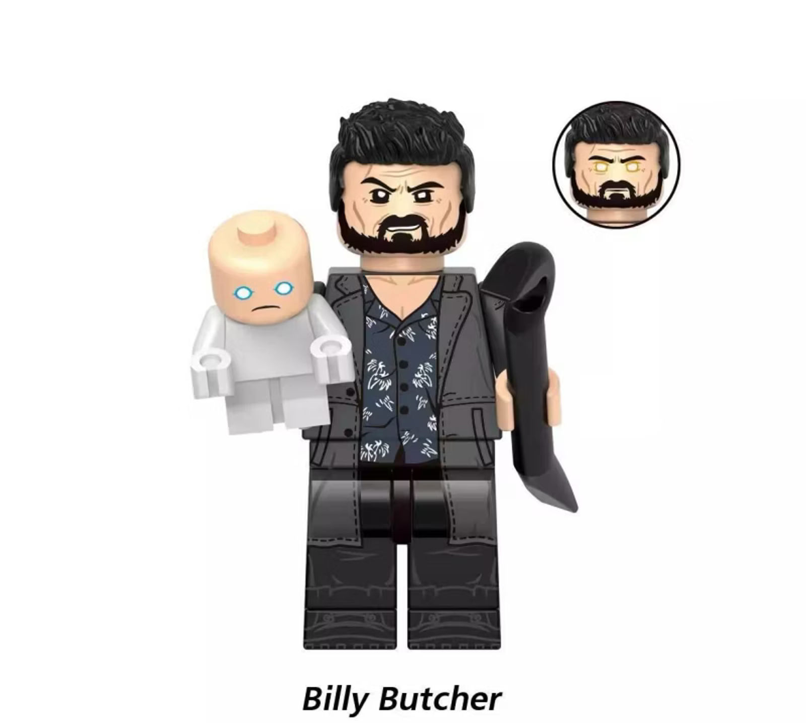 Billy Butcher (The Boys) Custom Minifigure GH0585 – Third-Party Building Block Toy (Lego Compatible) - Main View 1