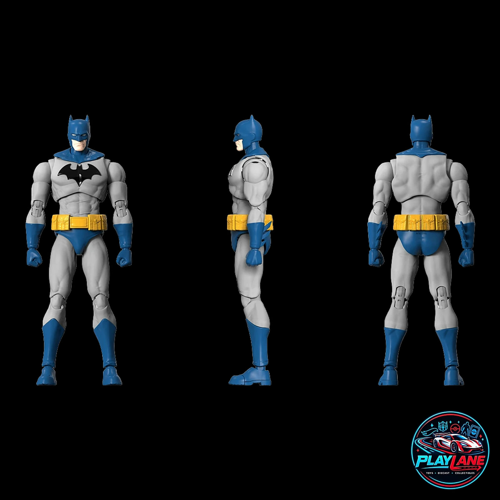 Blokees DC Champion Class Series: CC-05 Batman (Batman: Hush) 1/12 Scale Deluxe Articulated Snap-Fit Model Kit Action Figure with Poseable Wired Cloth Cape & Batarang Arsenal - Main View 6