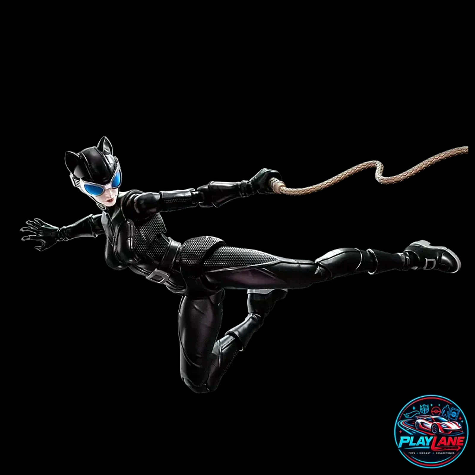 Blokees DC Champion Class Series: CC-06 Catwoman (Batman: Hush) 1/12 Scale Deluxe Articulated Snap-Fit Model Kit Action Figure with Bullwhip & 3 Interchangeable Heads - Main View 5