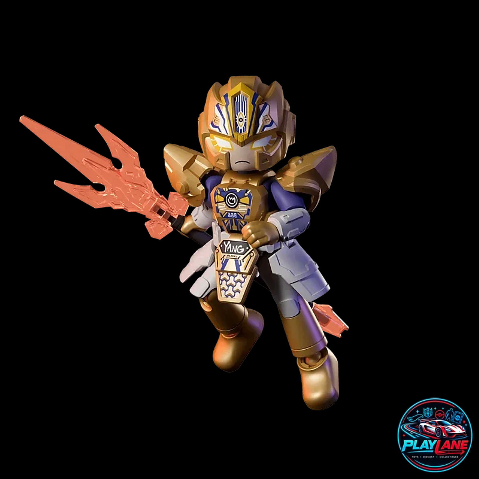 Blokees Herospire: Warrior Version 01 (Hero's Journey) [BLIND BOX] Articulated Snap-Fit Model Kit Action Figure with Removable Battle Armor, Weapon & Collectible Battle Card - Main View 8